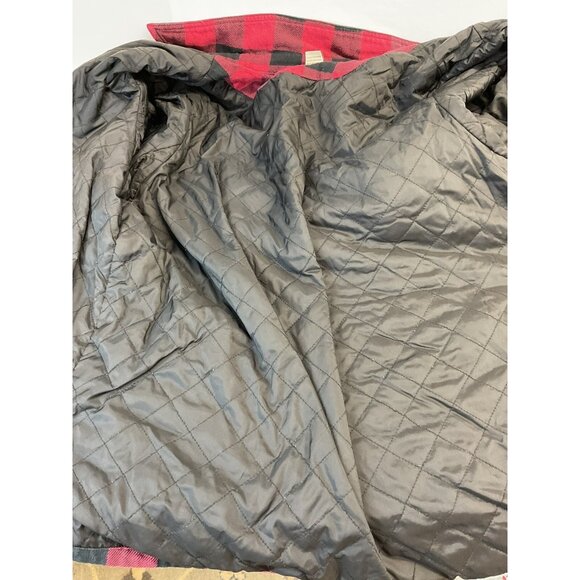 Duluth Trading  Lined LG Buffalo Plaid Snap Shirt‎ Jacket Heavy Shacket coat - Picture 9 of 11